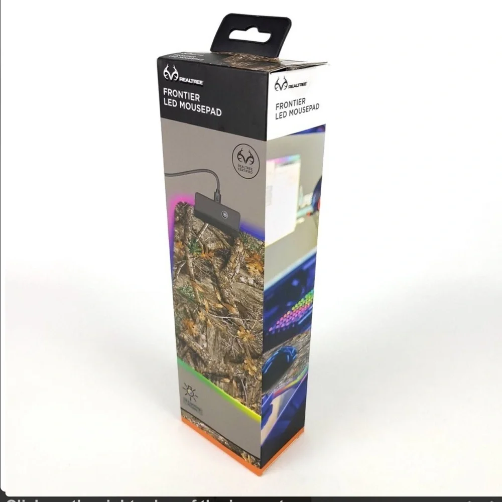 Realtree Frontier LED Mousepad Camo design Light Up New NIP